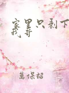 家里只剩下我和我哥