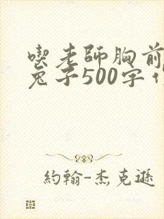 吃老师胸前的小兔子500字作文