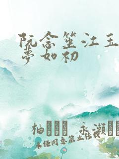 阮念笙江玉楼回梦如初