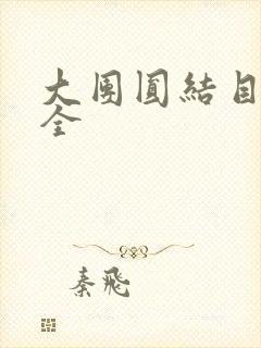 大团圆结目录大全