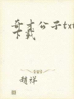 奇才公子txt下载