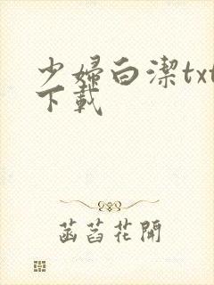少妇白洁txt下载