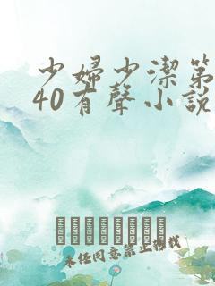 少妇少洁第1一40有声小说