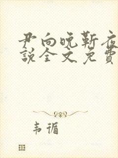 尹向晚靳夜擎小说全文免费阅读无弹窗