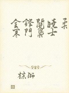 金锋关晓柔小说寒门枭士