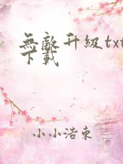 无敌升级txt下载