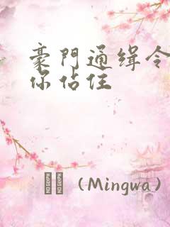 豪门通缉令老婆你站住