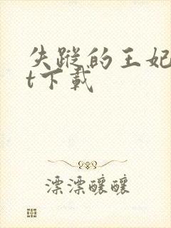 失踪的王妃txt下载