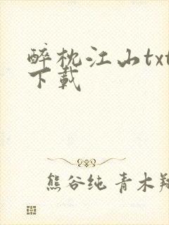 醉枕江山txt下载