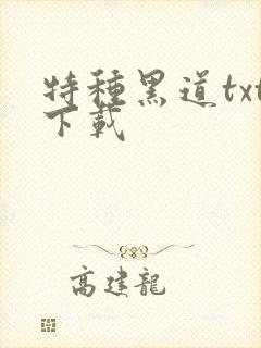 特种黑道txt下载