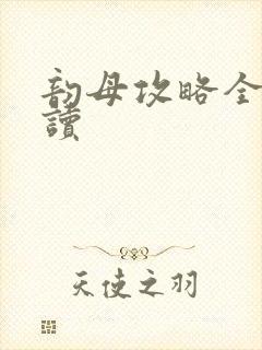 韵母攻略全文阅读