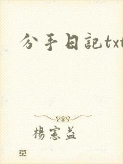 分手日记txt