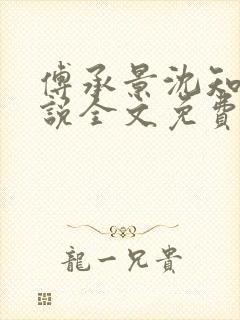 傅承景沈知心小说全文免费阅读笔趣阁