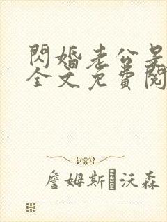 闪婚老公是总裁全文免费阅读