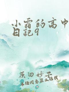 小霜的高中成长日记9