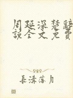 周延深楚辞的小说全文免费阅读