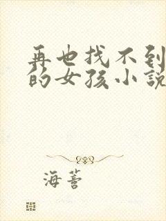 再也找不到曾经的女孩小说