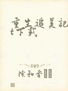 重生追美记txt下载