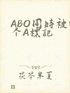 ABO同时被四个A标记