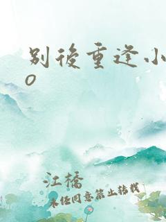 别后重逢小说po