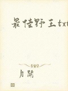 最佳野王txt