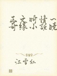 正文畸情～内裤奇缘小说晓雯