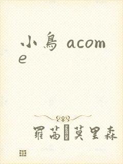 小鸟 acome