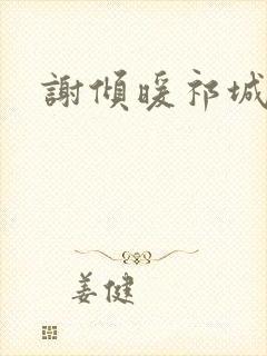 谢倾暖祁城笙