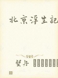 北京浮生记下载