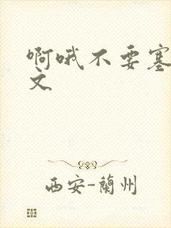 啊哦不要塞了虐文