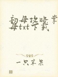 韵母攻略掌中美母txt下载