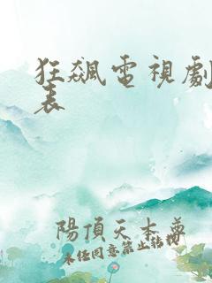 狂飙电视剧演员表