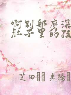 啊别那么深小心肚子里的孩子文轩