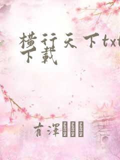横行天下txt下载