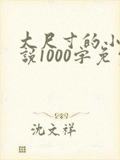 大尺寸的小黄说说1000字免费阅读