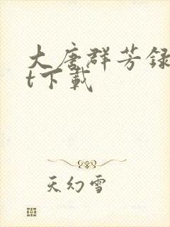 大唐群芳录txt下载