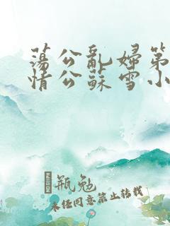 荡公乱妇第1章情公苏雪小说
