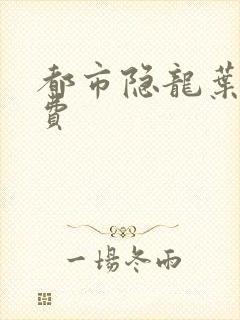 都市隐龙叶辰免费