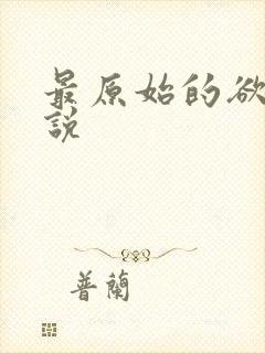 最原始的欲望小说