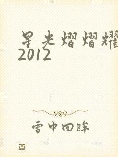 星光熠熠耀保良2012