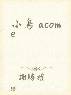 小鸟 acome