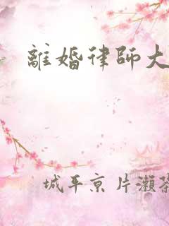 离婚律师大结局