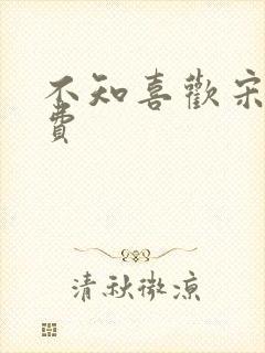 不知喜欢宋棉免费