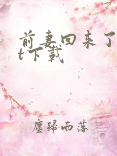 前妻回来了txt下载