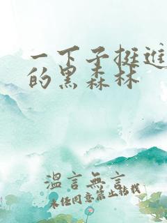 一下子挺进浓密的黑森林