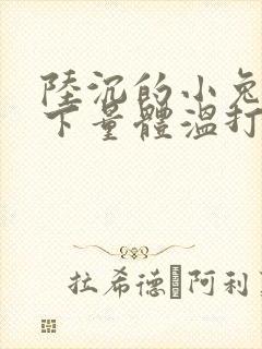 陆沉的小兔子趴下量体温打针