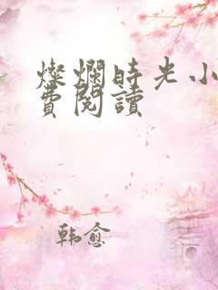 灿烂时光小说免费阅读