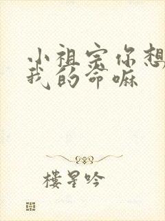 小祖宗你想要了我的命嘛