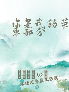 你是我的荣耀开车部分