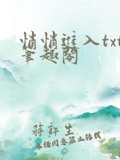 悄悄进入txt笔趣阁